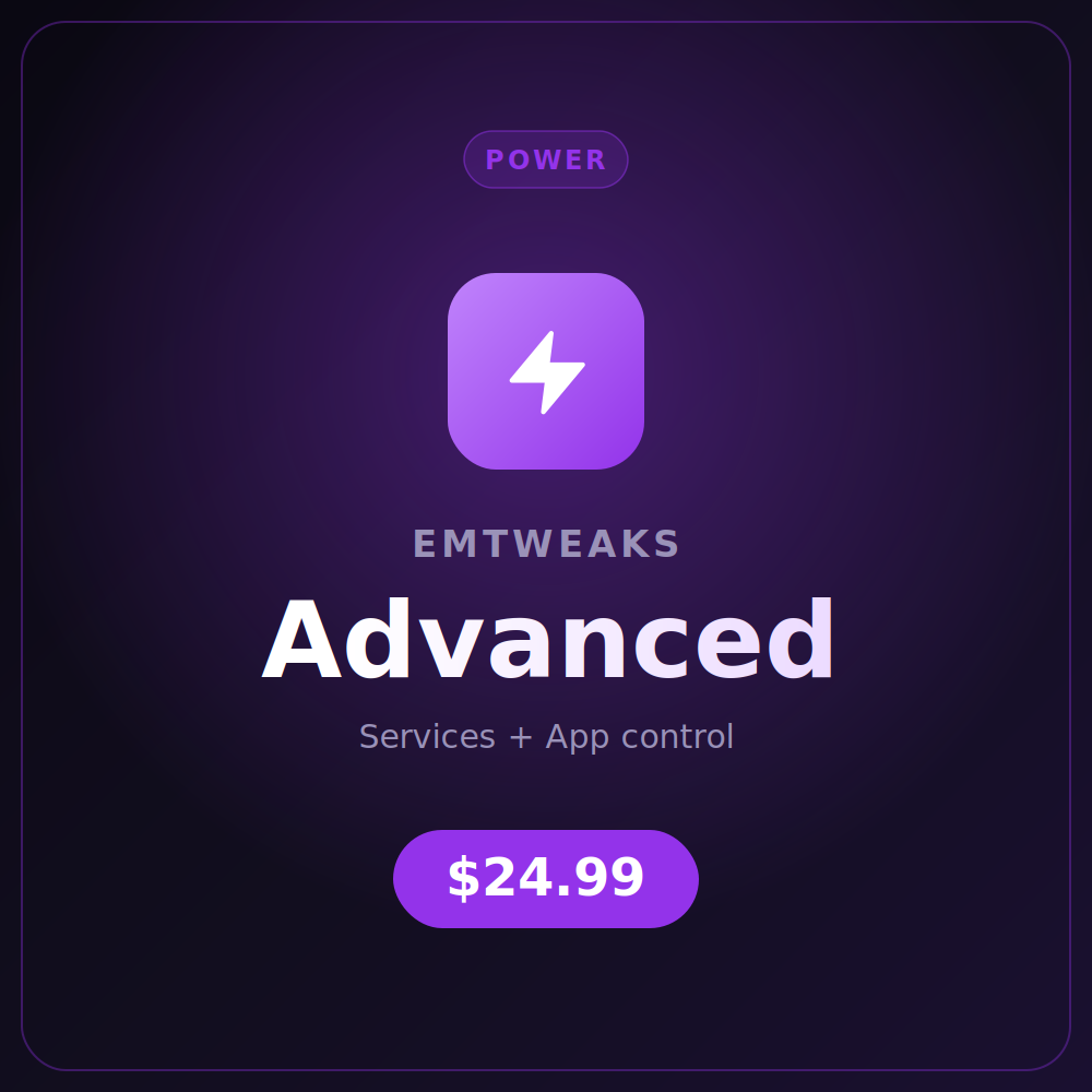 EMTweaks — Advanced