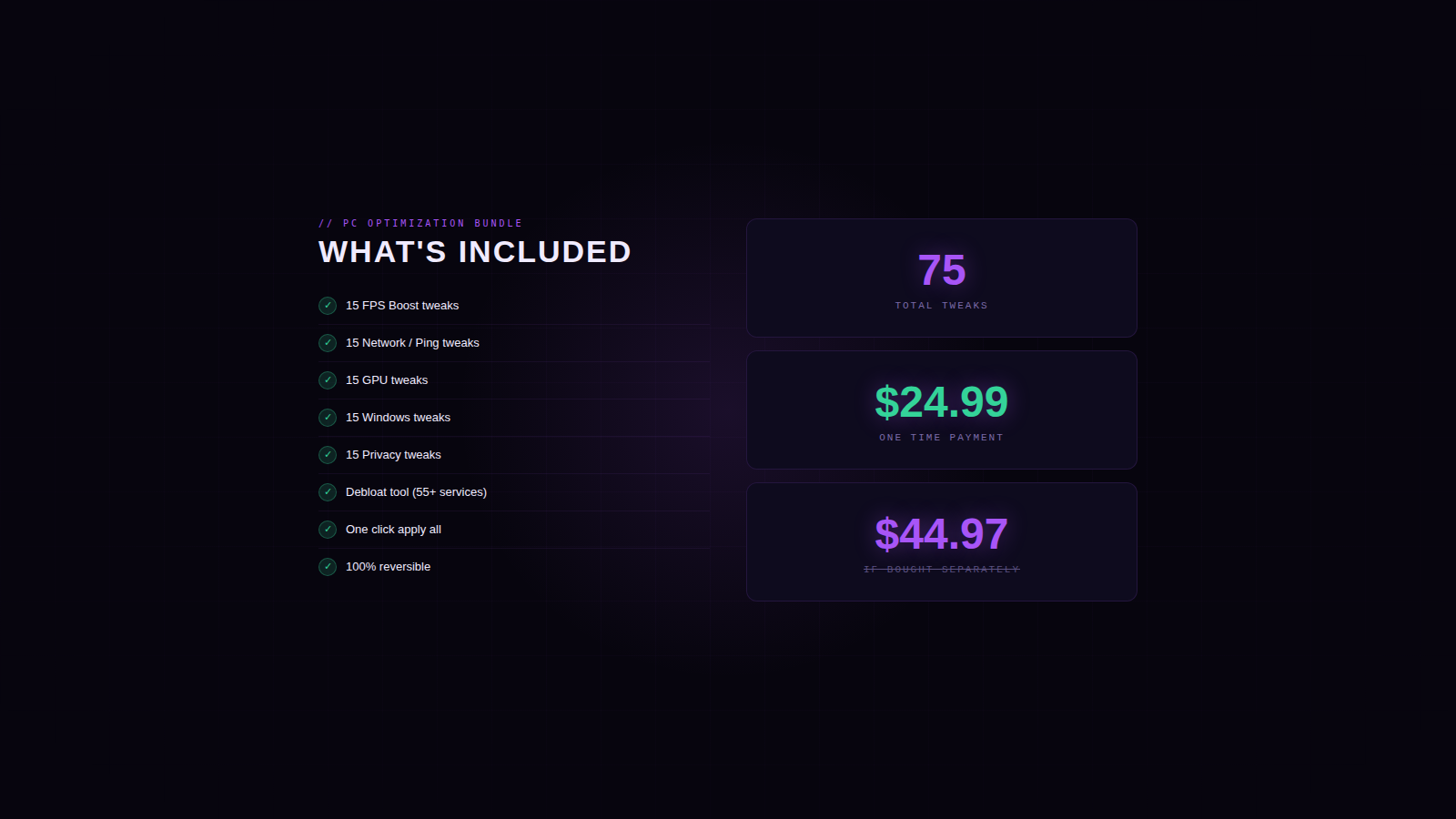 EMTweaks PC Optimization Bundle