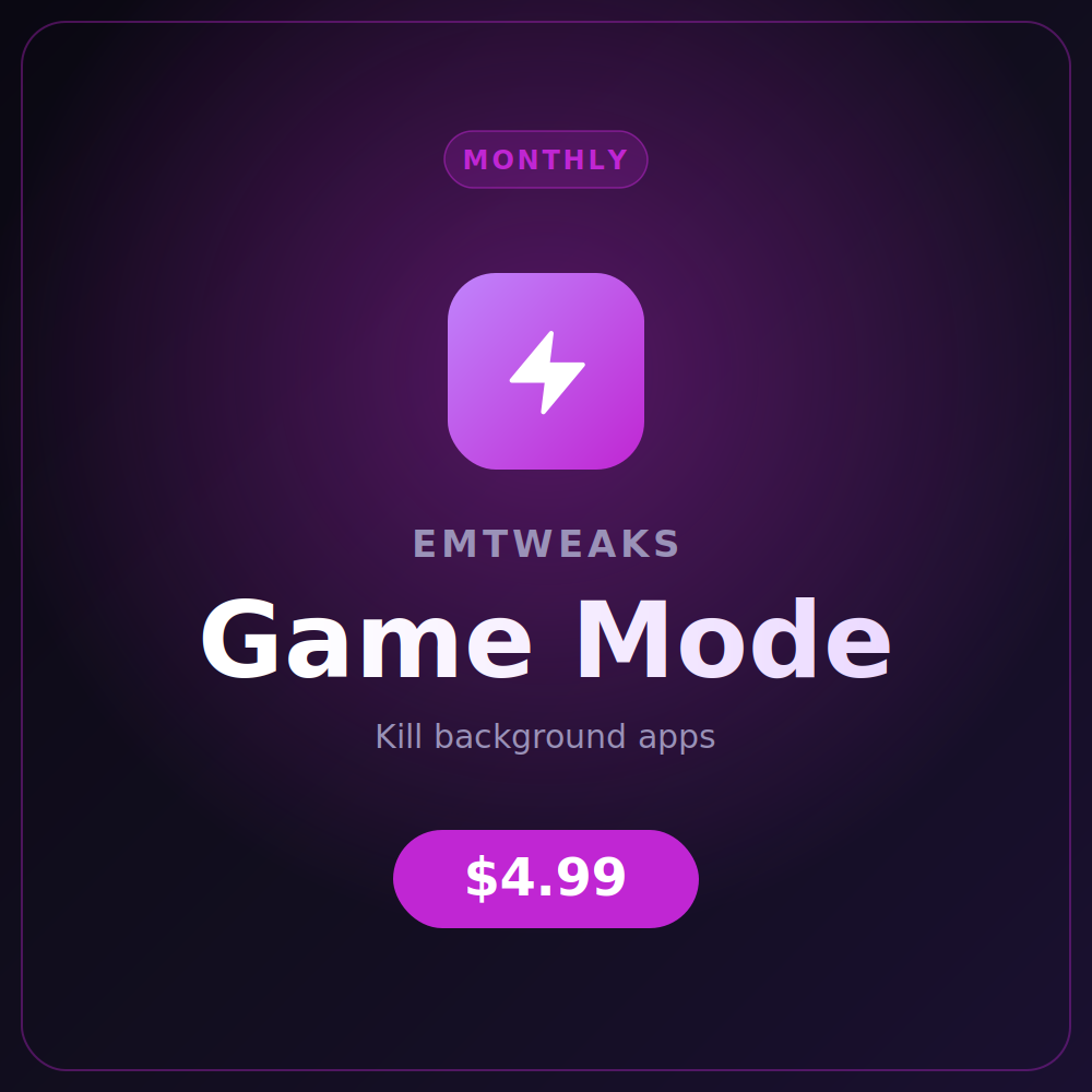 EMTweaks — Game Mode