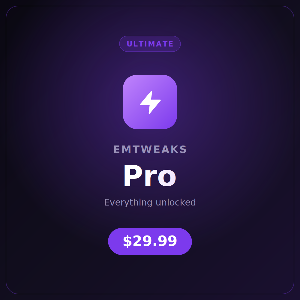 EMTweaks — Pro